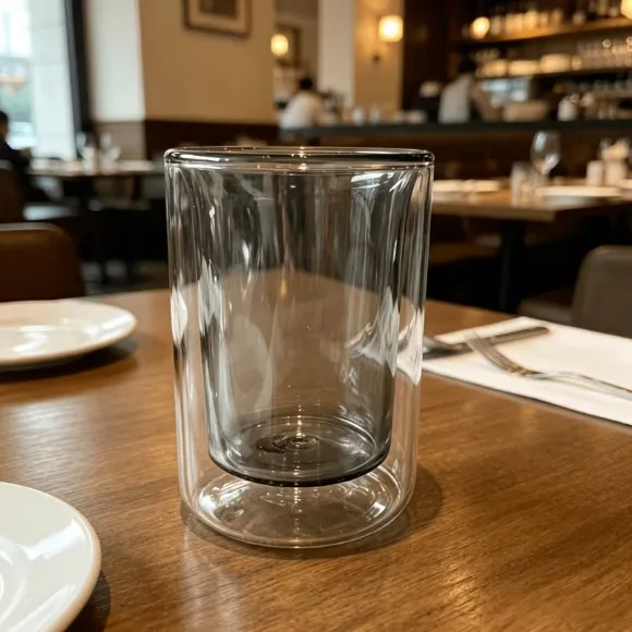Amber Double-Sided Glass Cups 200ml