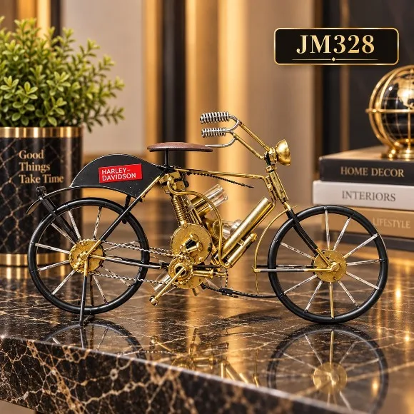 American Retro Industrial Style Bicycle Iron Bicycle Model Car Decoration