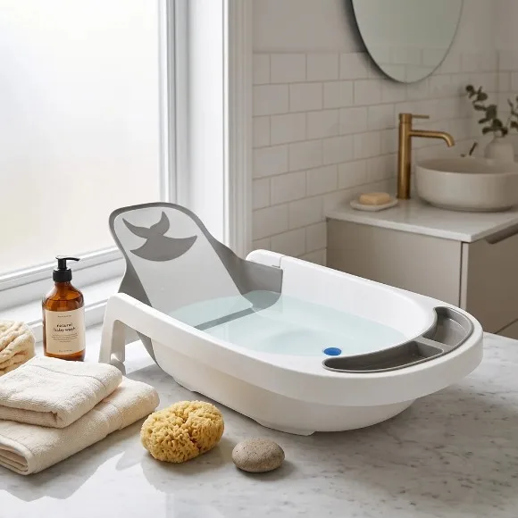Baby Bath Tub with Adjustable Backrest - 8019