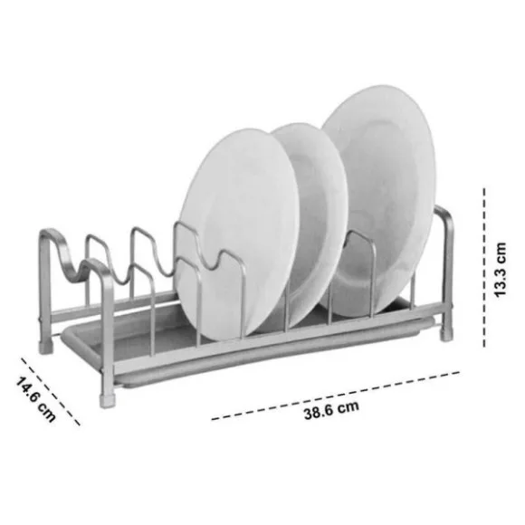 Binca Aluminium Dish Drain Rack 38cm