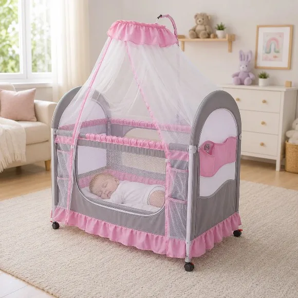 Cool Baby Metal Cot - 569A