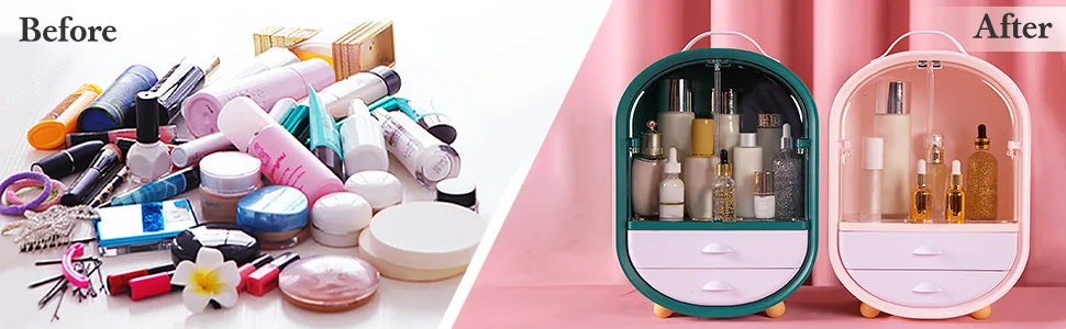 Dustproof Makeup Organizer Drawers