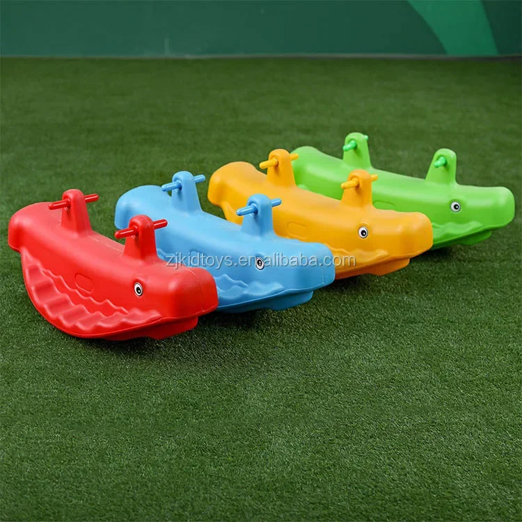 Cheap Double Rocking Horse  Children Indoor Plastic Seat Rocker Seesaw for Kids