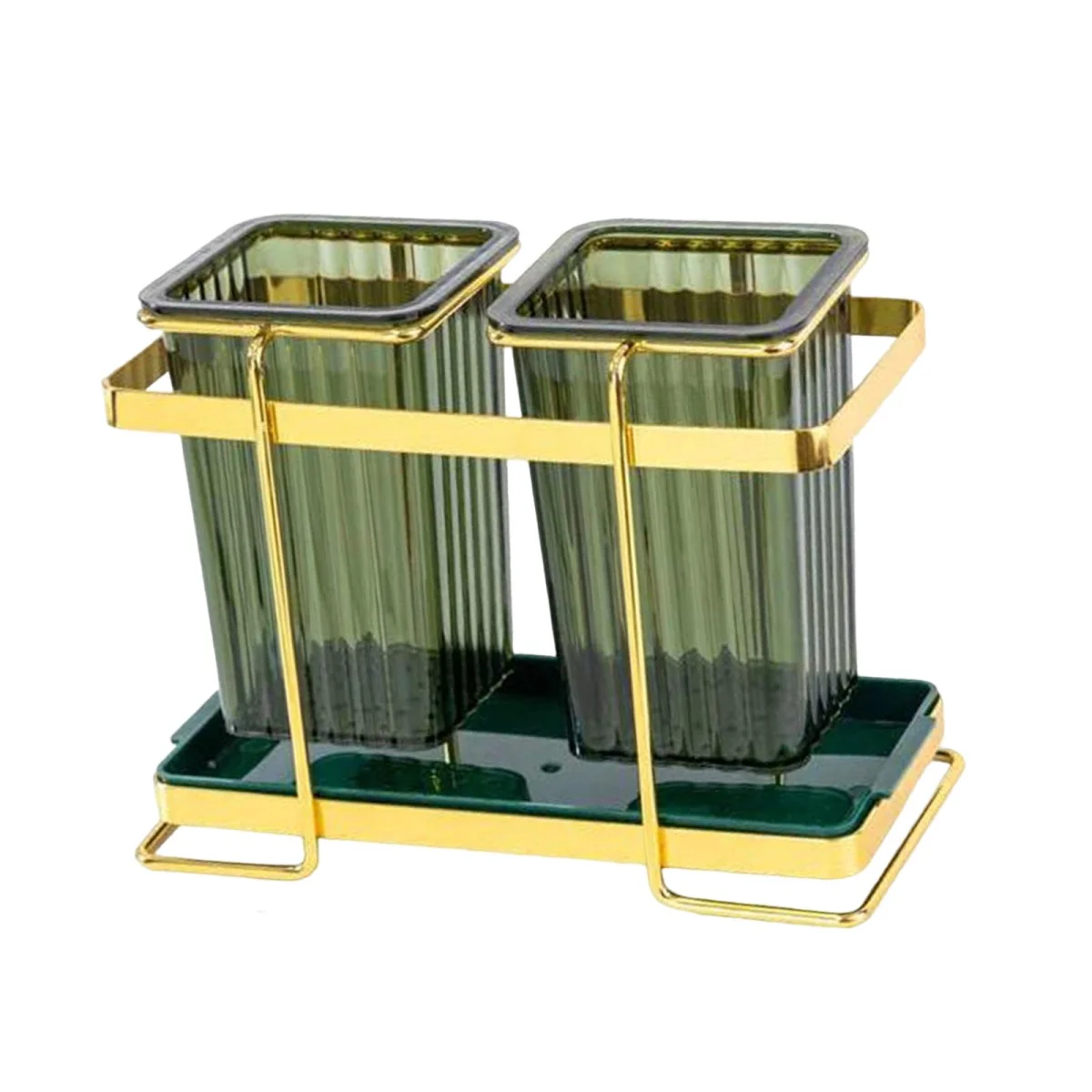 Cutlery Storage Rack Multifunctional Standing Wall Mounted Utensil Drain Holder for Cooking Tableware