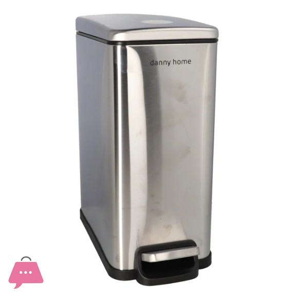 Danny Home Silver Garbage Can 10L