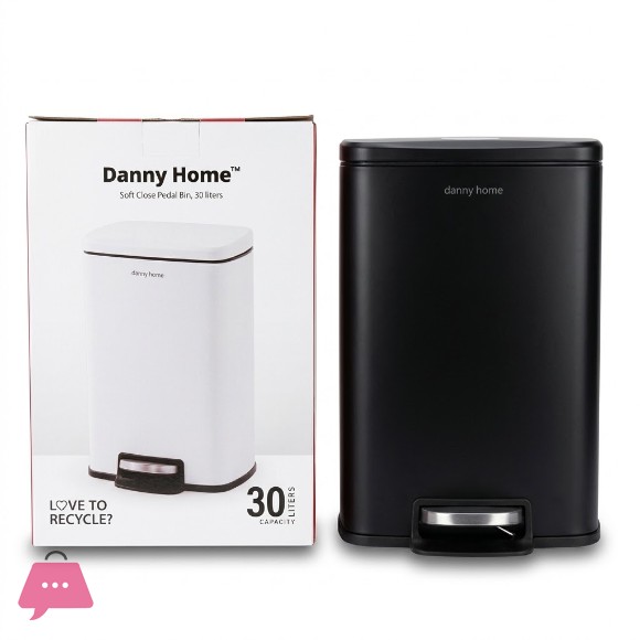 Danny Home Soft Close Pedal Trash Can 30L