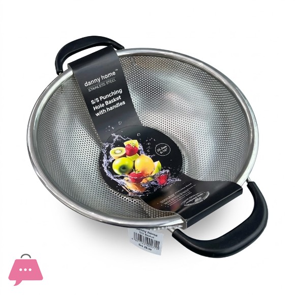 Danny Home Stainless Steel Punching Hole Basket