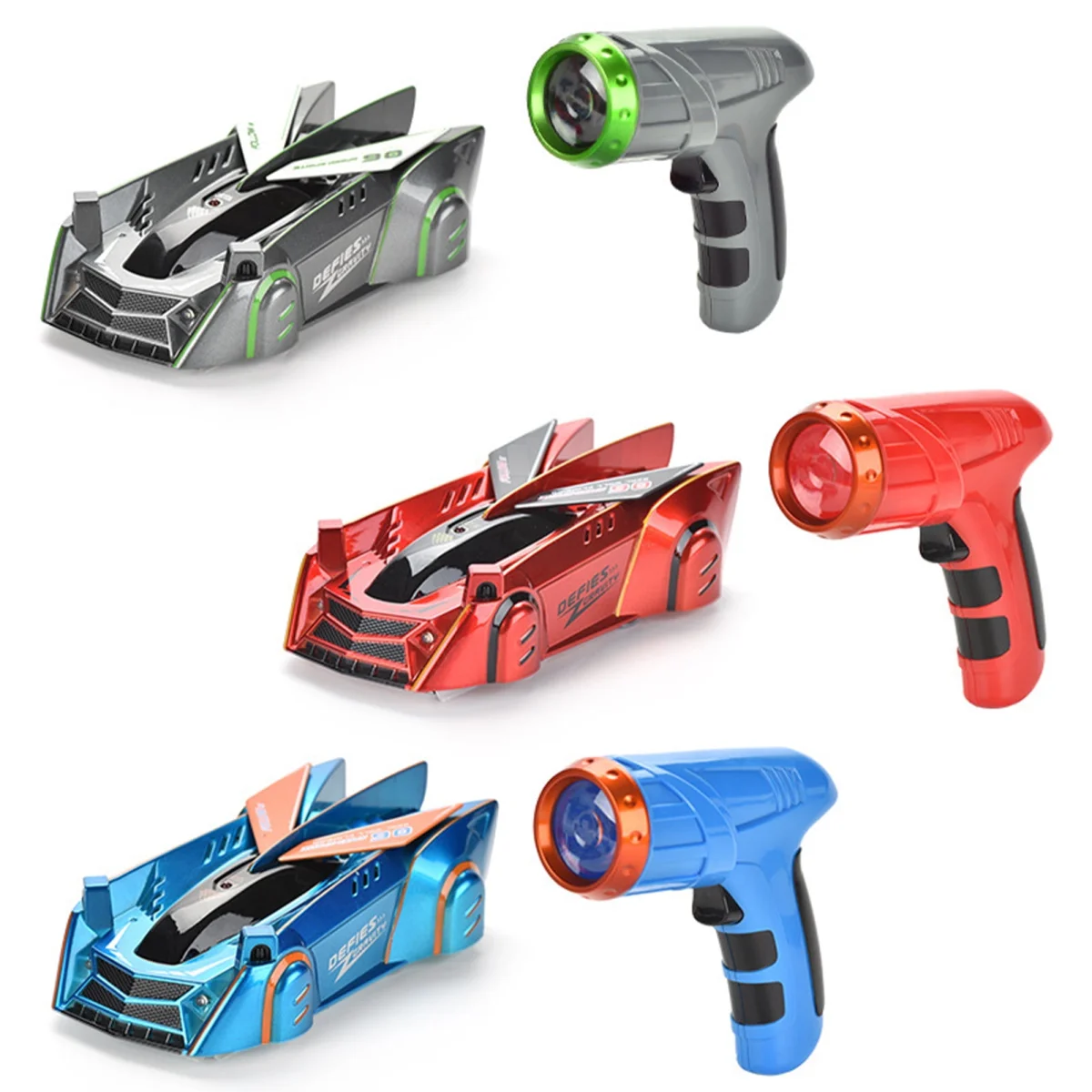 Dcenta RC Climbing Car for Kids Remote Control Car Dual Modes Infrared Ray Guided Race Car Rechargeable Mini Toy Vehicles with Lights Gifts for Boys Girls