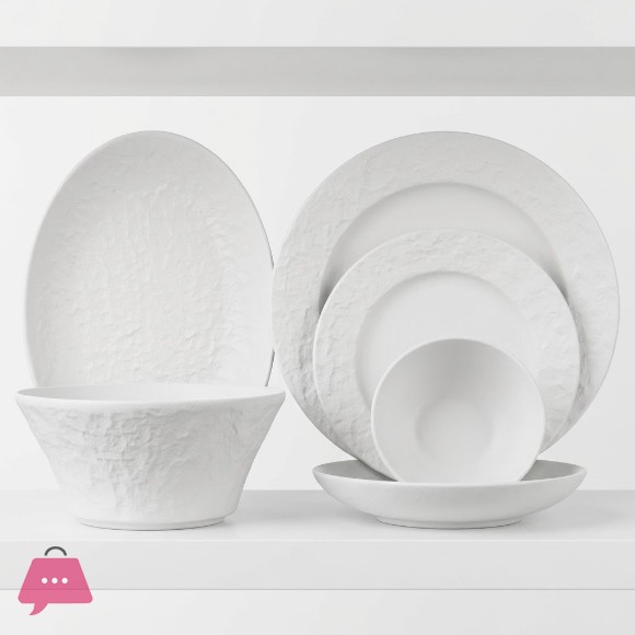 Dinnerware Set Black Ceramic