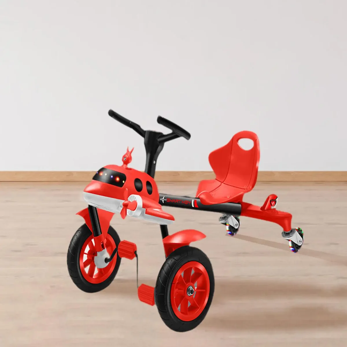 Drifting Go Kart Portable Classic Colorful Lights Adjustable Electric Go Kart Scooter for Kids for Children Kids 8-12 Years Old