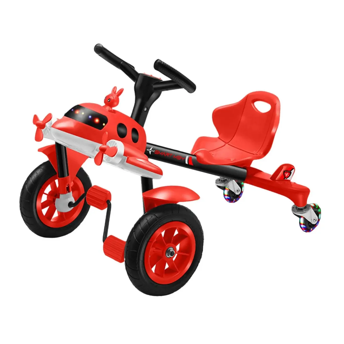 Drifting Go Kart Portable Classic Colorful Lights Adjustable Electric Go Kart Scooter for Kids for Children Kids 8-12 Years Old
