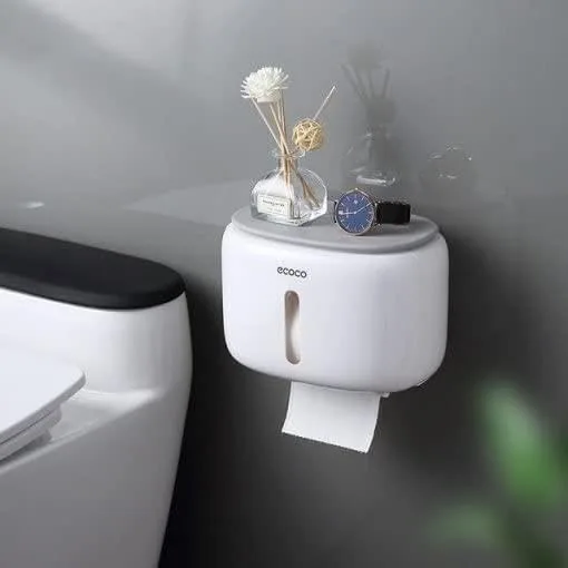 Ecoco Nordic-Style Floating Tissue Box & Succulent Shelf