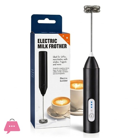 Electric Milk Frother for Coffee 3-Speed Powerful Handheld Foam Maker