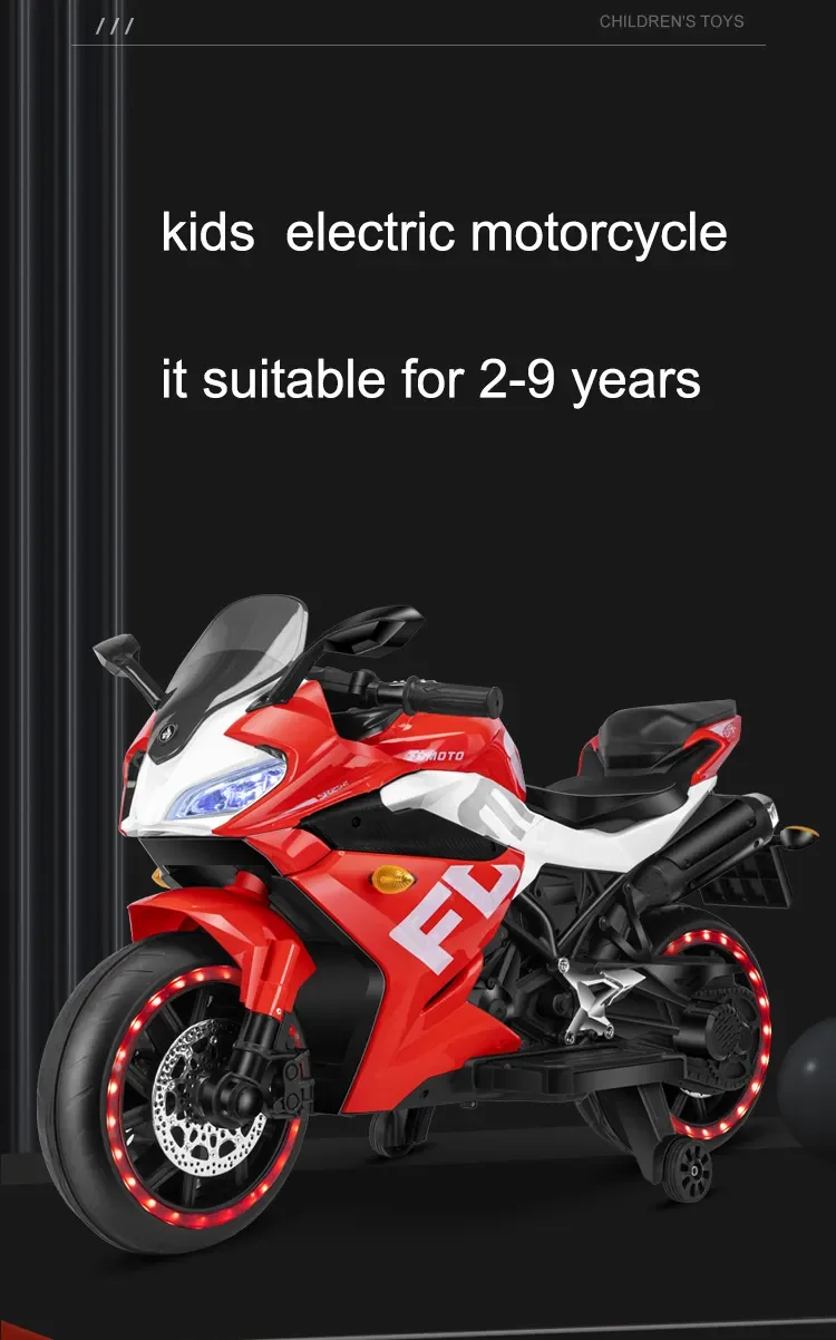 Latest New Model 3 Wheel Kids Electric Motorcycle Baby Motorbike