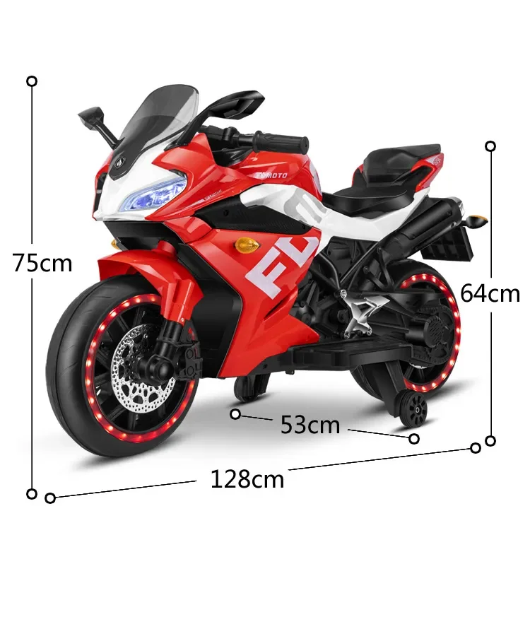 Latest New Model 3 Wheel Kids Electric Motorcycle Baby Motorbike