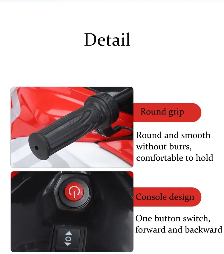 Latest New Model 3 Wheel Kids Electric Motorcycle Baby Motorbike