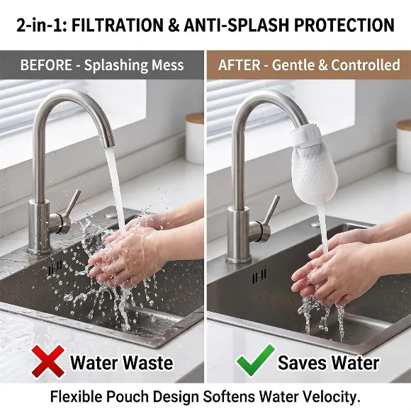 Faucet Filter Cotton Bag Kitchen Faucet Filter Bags Pack of 10