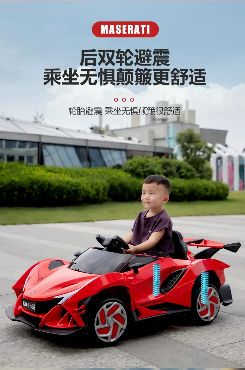 Children′s Outdoor Electric Toy Sports Car/Dual Wheel Drive 380 Motor/Multiple Driving Modes/Remote Control Sports Car