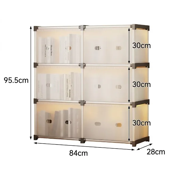 Folable Multiayer Dust-proof Cabinet Storage Shelf