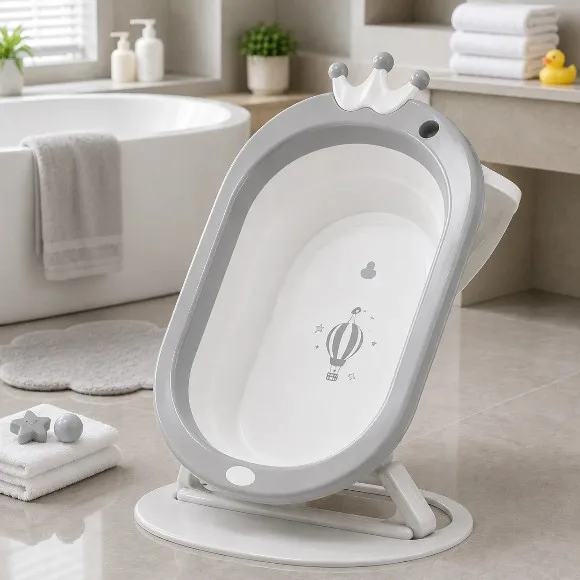 Foldable Baby Bath Tub With Stand - 2024
