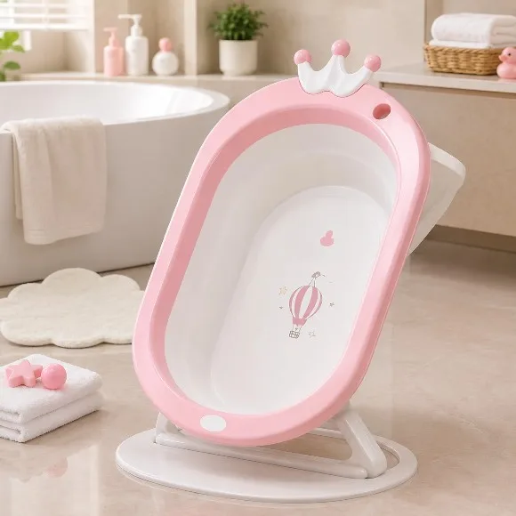 Foldable Baby Bath Tub With Stand - 2024