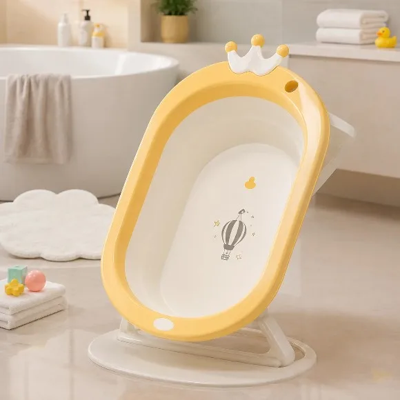 Foldable Baby Bath Tub With Stand - 2024