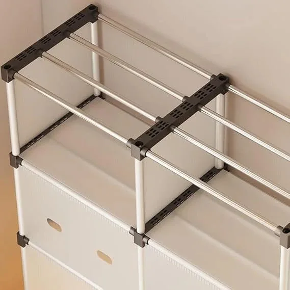 Folable Multiayer Dust-proof Cabinet Storage Shelf