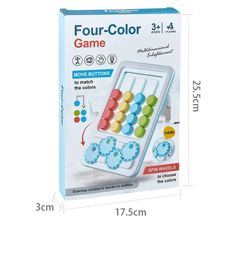 Color Matching Puzzle Toys, Montessori Brain Teasers Game for Kids Road Trip Toys for Boys & Girls, Handheld Games for Travel, Ideal Christmas, Birthday Gifts
