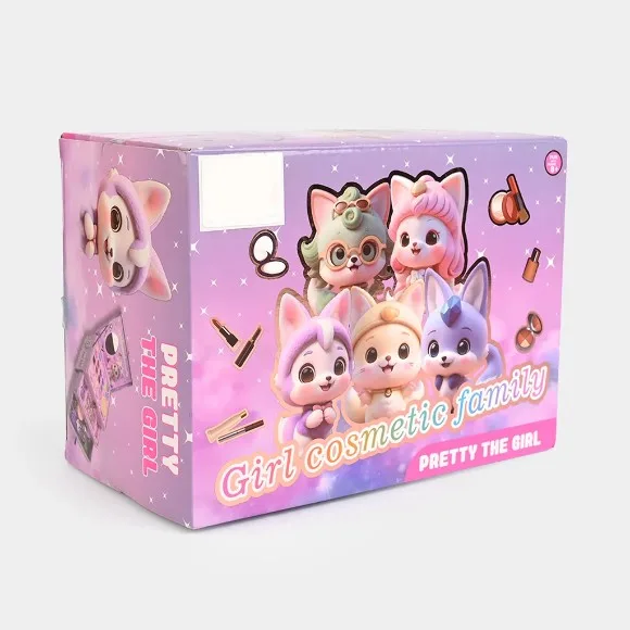 Girls Cosmetic Family Storage Box Nail Art Makeup Set