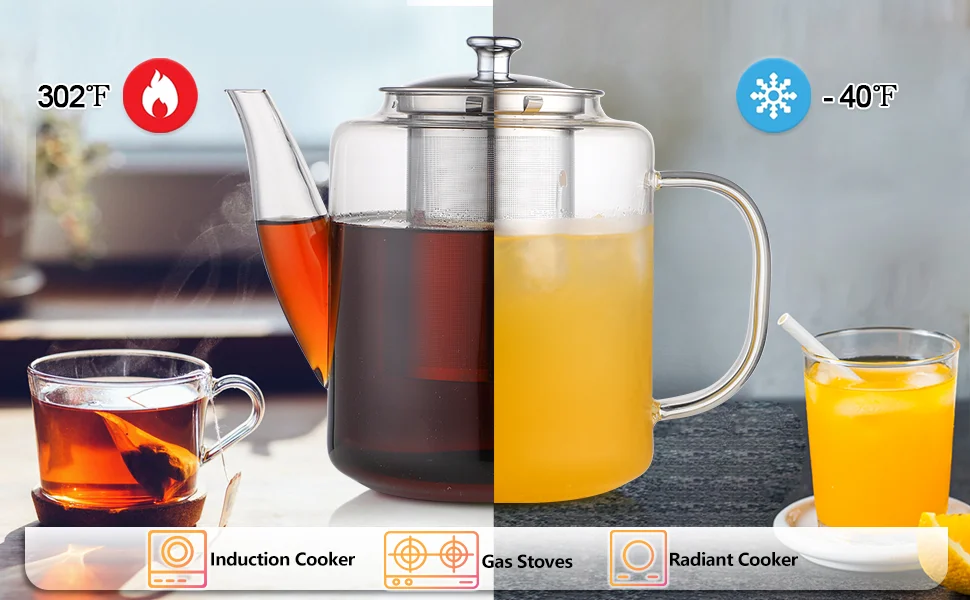 glass teapot