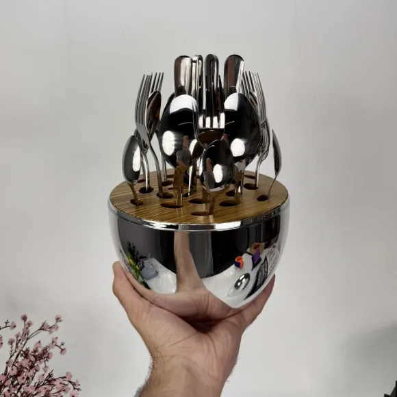 Golden Egg Cutlery Spoon Set 24pcs