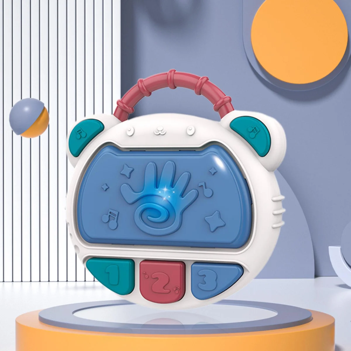 Musical Instrument Game Hand Clapping Drum with Music Light for Baby Girls