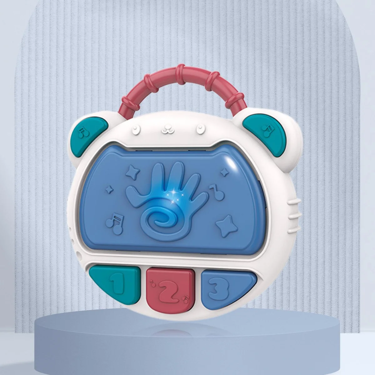 Musical Instrument Game Hand Clapping Drum with Music Light for Baby Girls