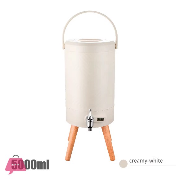 Heavy Duty Insulated Beverage Dispenser 5L Stainless Steel with Filter LED Display Thermal Dispensers with Faucet