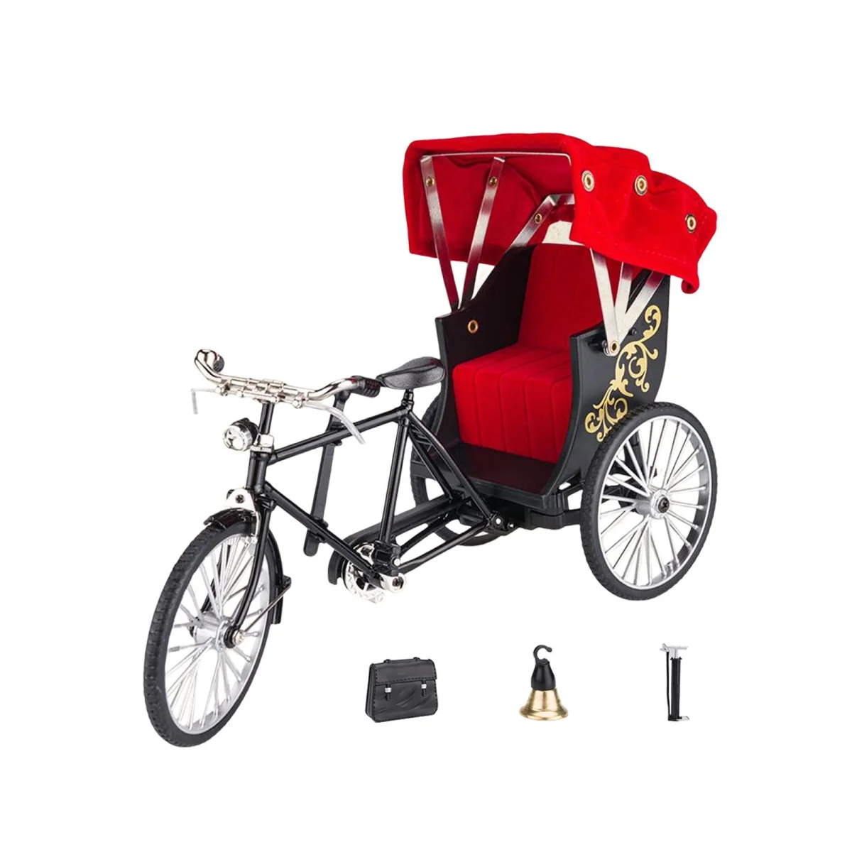 Hong Rickshaw 1:12 Decoration Crafts with Simulation Awning Alloy Collection Adult Hong Rickshaw 1:12 Decoration Crafts with Simulation Awning Alloy Collection Adult