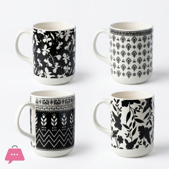 Imperial Ceramic Mug Set of 6 200ml - J18