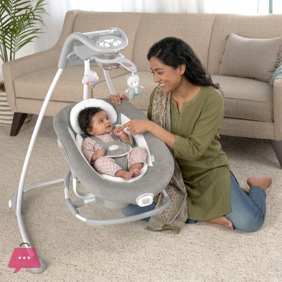 Ingenuity InLighten 2-in-1 Baby Swing & Rocker - 12321