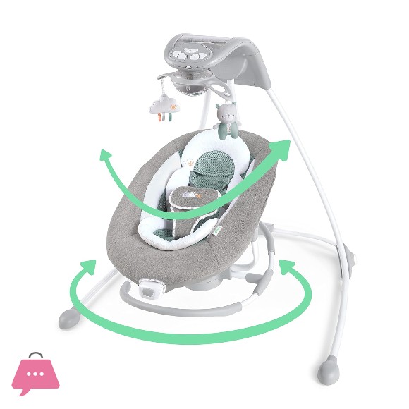 Ingenuity InLighten 2-in-1 Baby Swing & Rocker - 12321