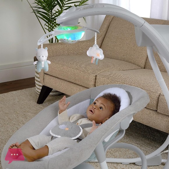 Ingenuity InLighten 2-in-1 Baby Swing & Rocker - 12321