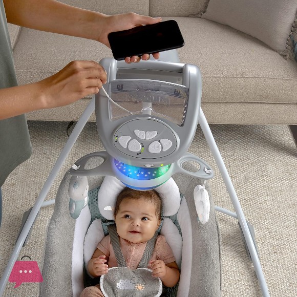Ingenuity InLighten 2-in-1 Baby Swing & Rocker - 12321