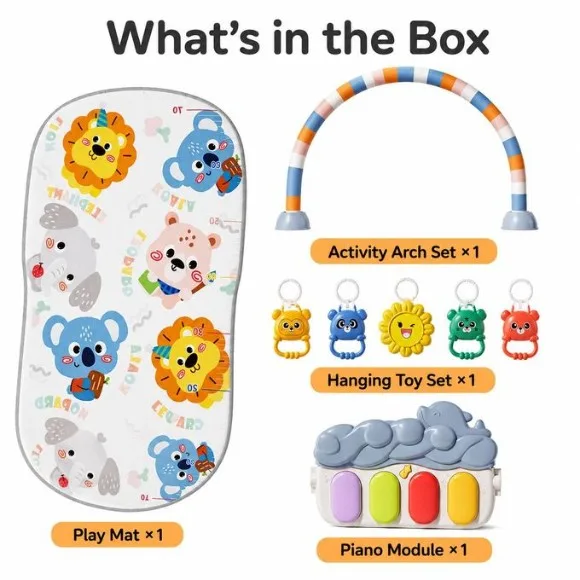 Joyous Multi-Function Musical Baby Piano Play Gym Play Mat - JY-17