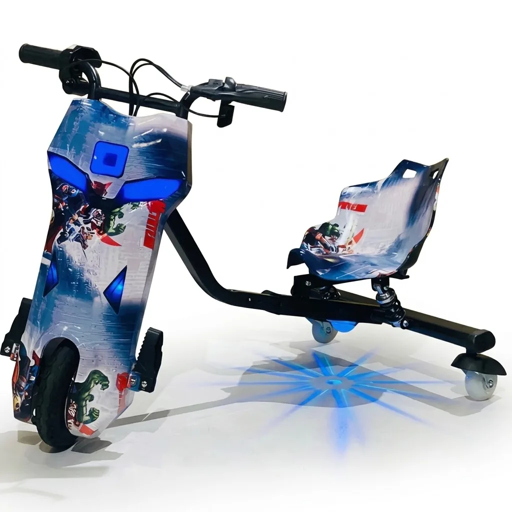 Kids Drifting Electric 3 Wheel Scooter For Drifting Kids 3 Wheel Drifting Bike