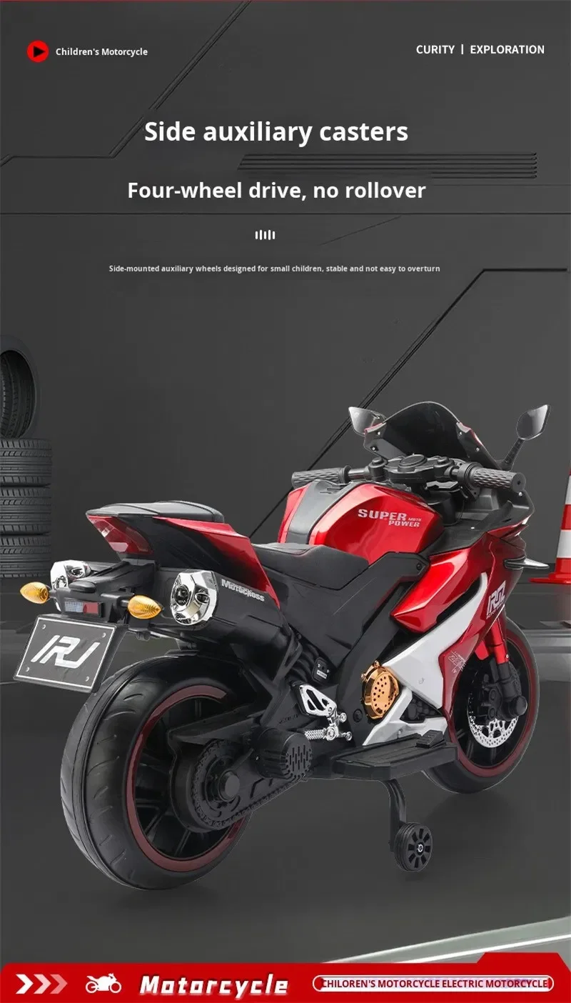 Children's Electric Motorcycle for Ages 3-8 - Fun and Adventure