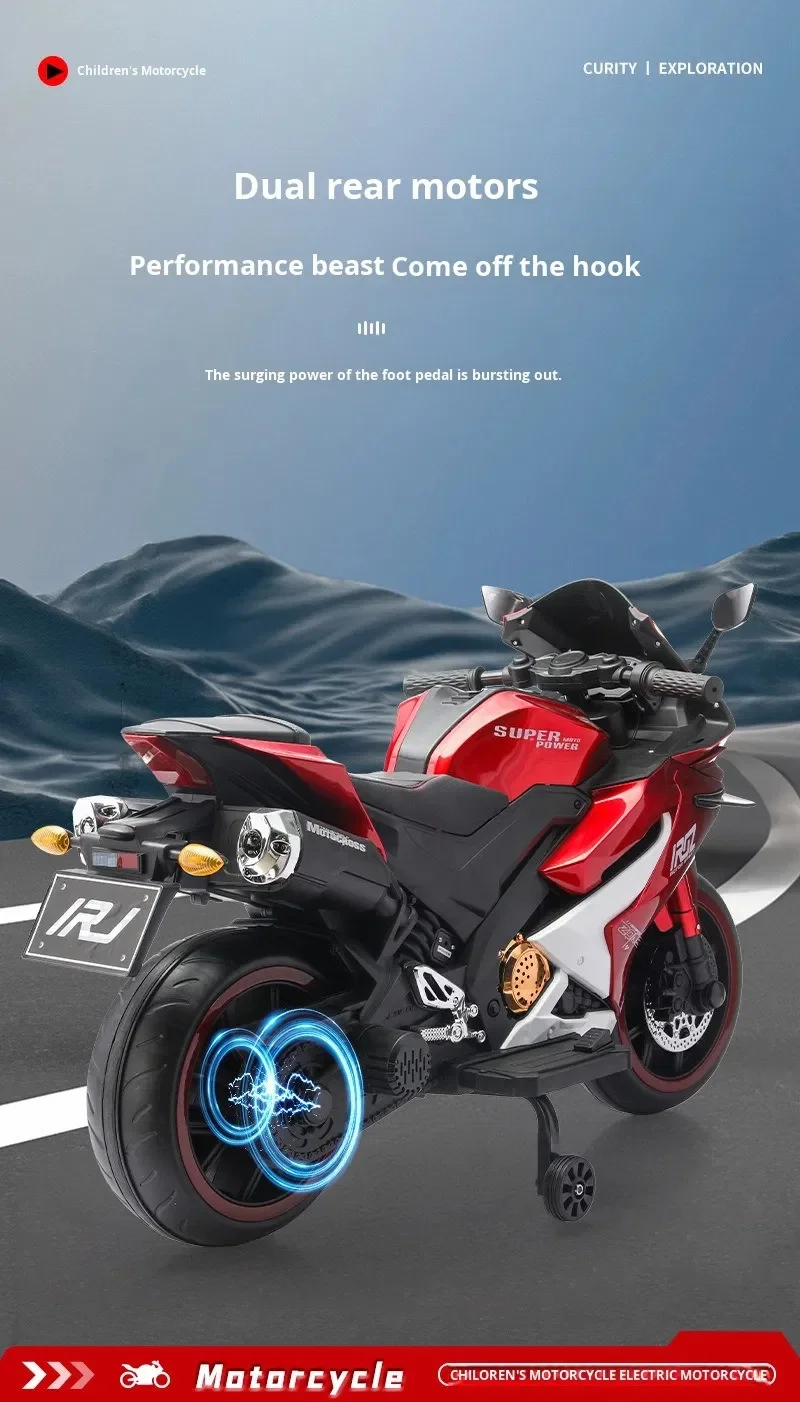 Children's Electric Motorcycle for Ages 3-8 - Fun and Adventure