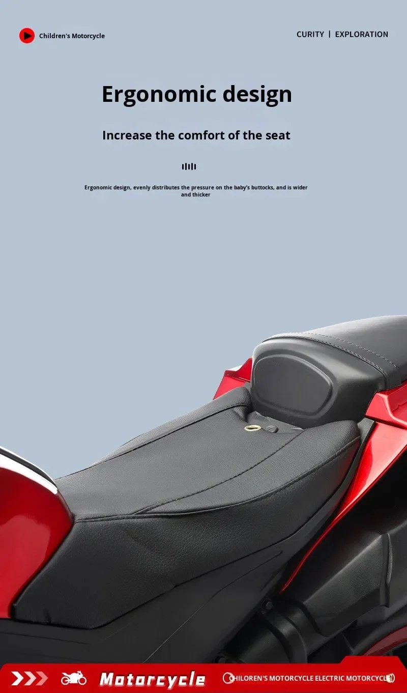 Children's Electric Motorcycle for Ages 3-8 - Fun and Adventure