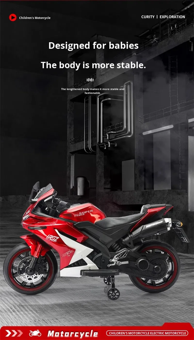 Children's Electric Motorcycle for Ages 3-8 - Fun and Adventure