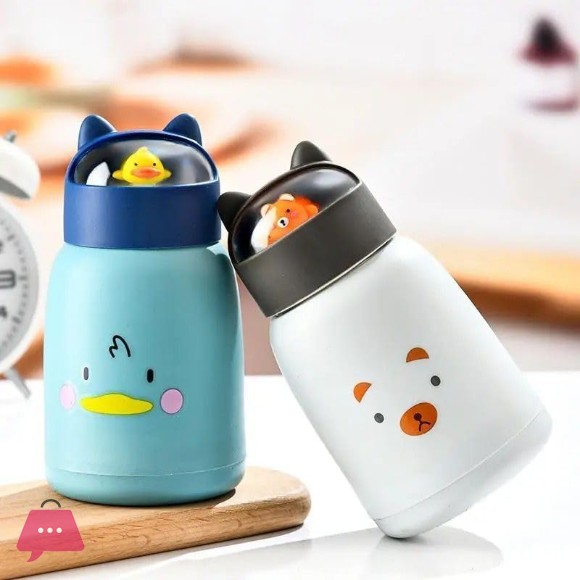 Kids Thermal Mug Creative Cartoon Design with Pets 360ML