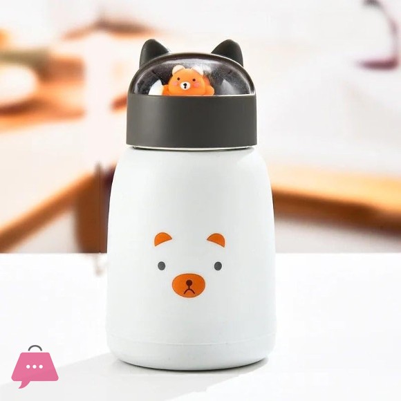 Kids Thermal Mug Creative Cartoon Design with Pets 360ML