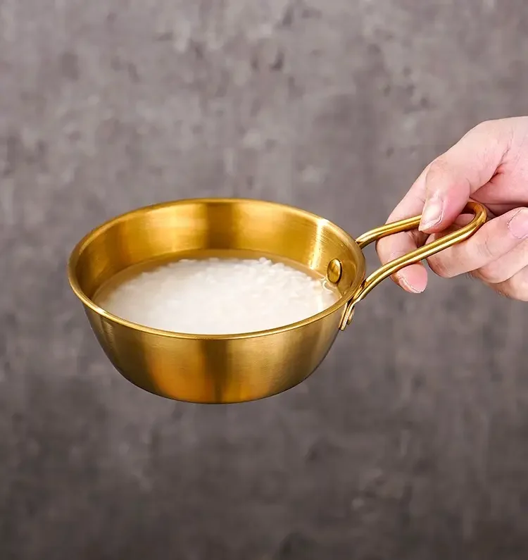Korean Traditional Rice/Sauce Cup Silver 13.5cm GST2156