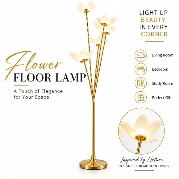 Led Flower Floor Lamp